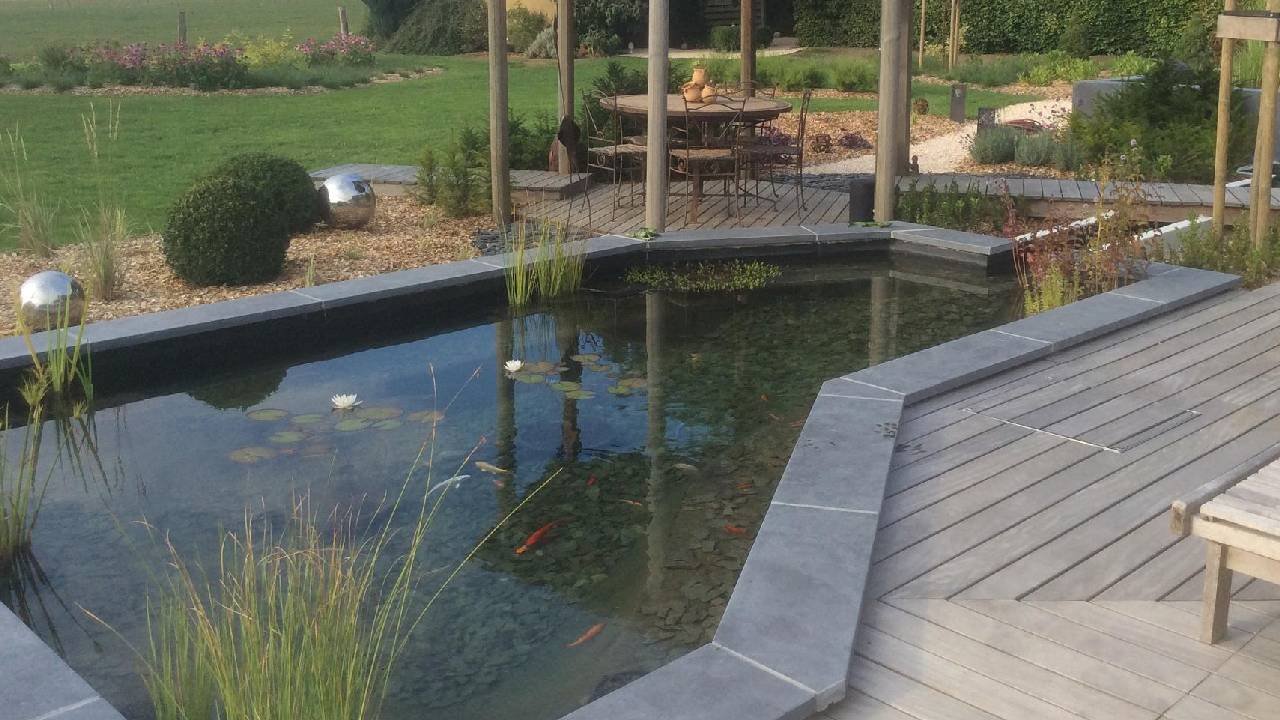 Doublure fiable d'étang à poissons en membrane PEHD pour jardins et  piscines s